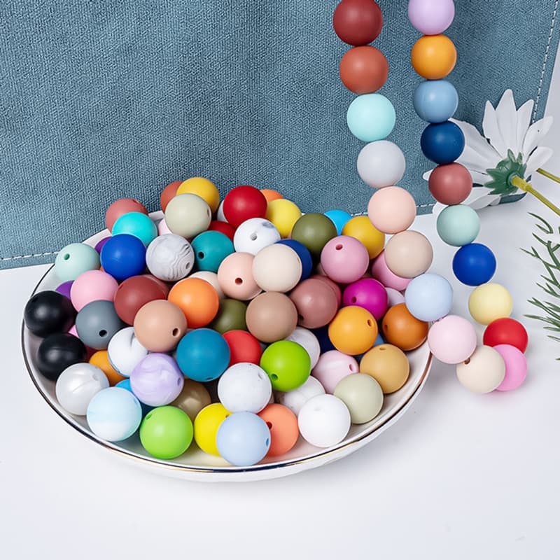 Round Silicone Beads