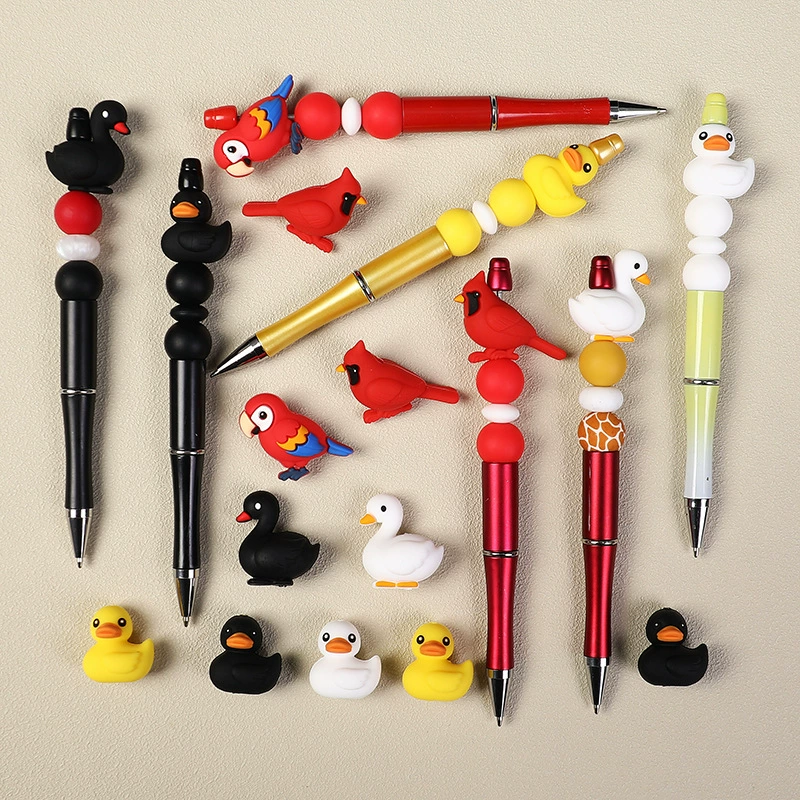 Bird Collection 3D Silicone Focal Beads