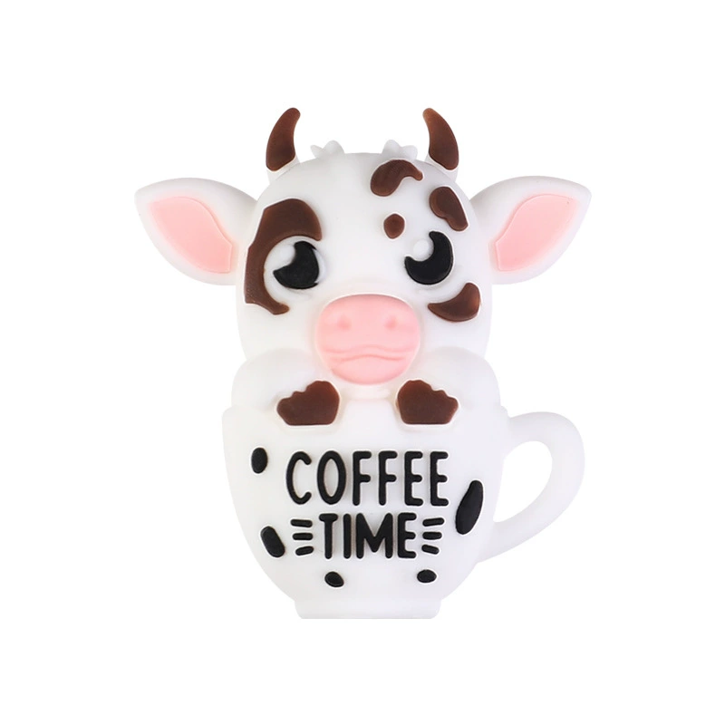 Coffee Cup 3D Silicone Focal Beads for Pens & Keychains