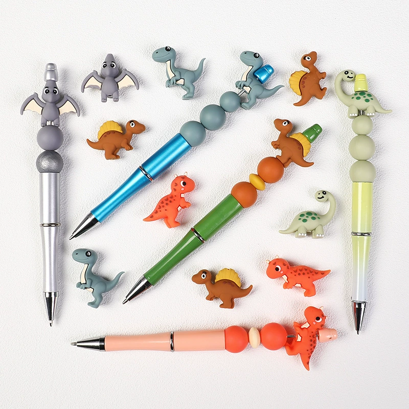 Dinosaur 3D Silicone Focal Beads
