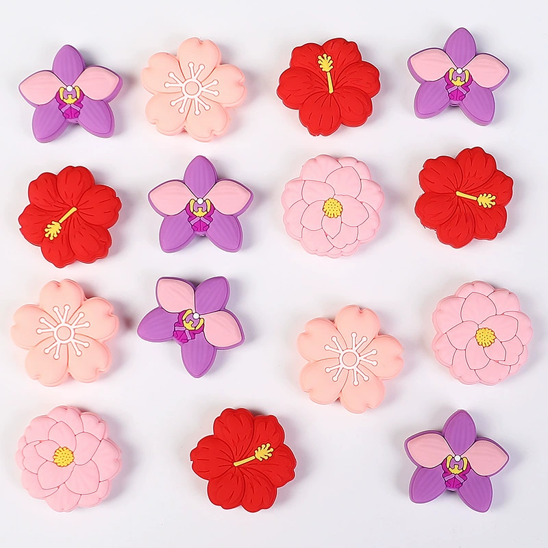 Flower Silicone Focal Beads
