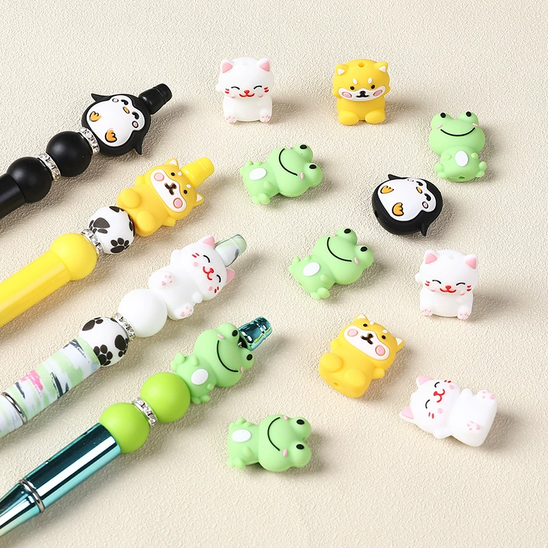 Frog & Friends 3D Silicone Focal Beads