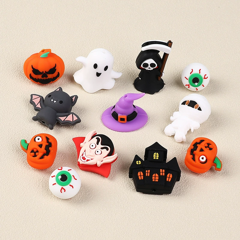 Halloween Icons 3D Silicone Focal Beads
