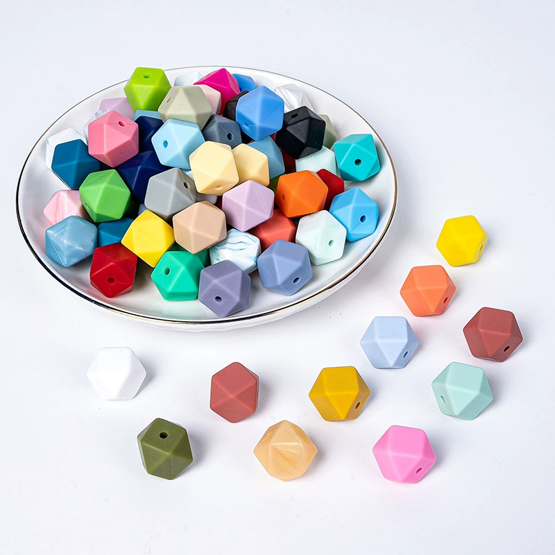 Hexagon Silicone Beads