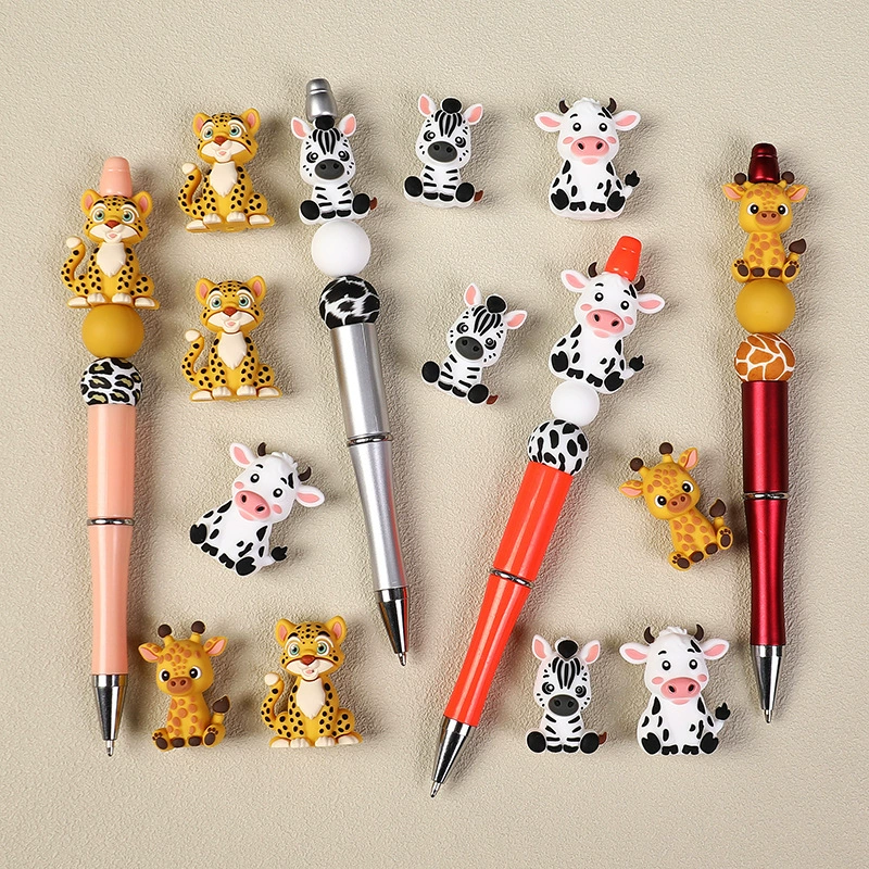 Safari Animal 3D Silicone Focal Beads
