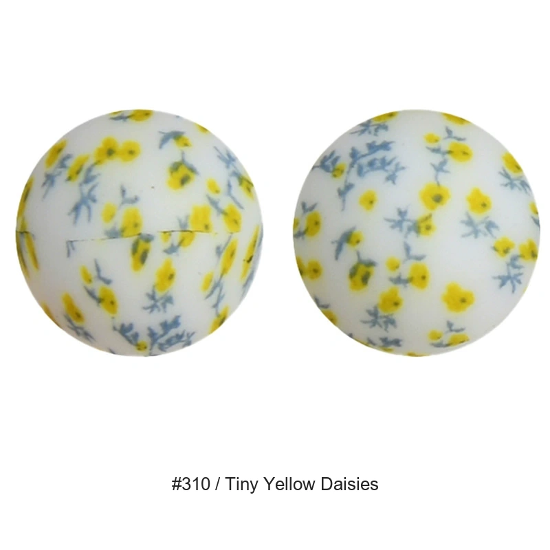 Floral & Butterfly Silicone Beads, 12mm, 15mm & 19mm