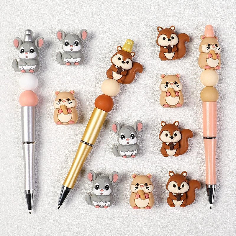 Woodland Animal 3D Silicone Focal Beads